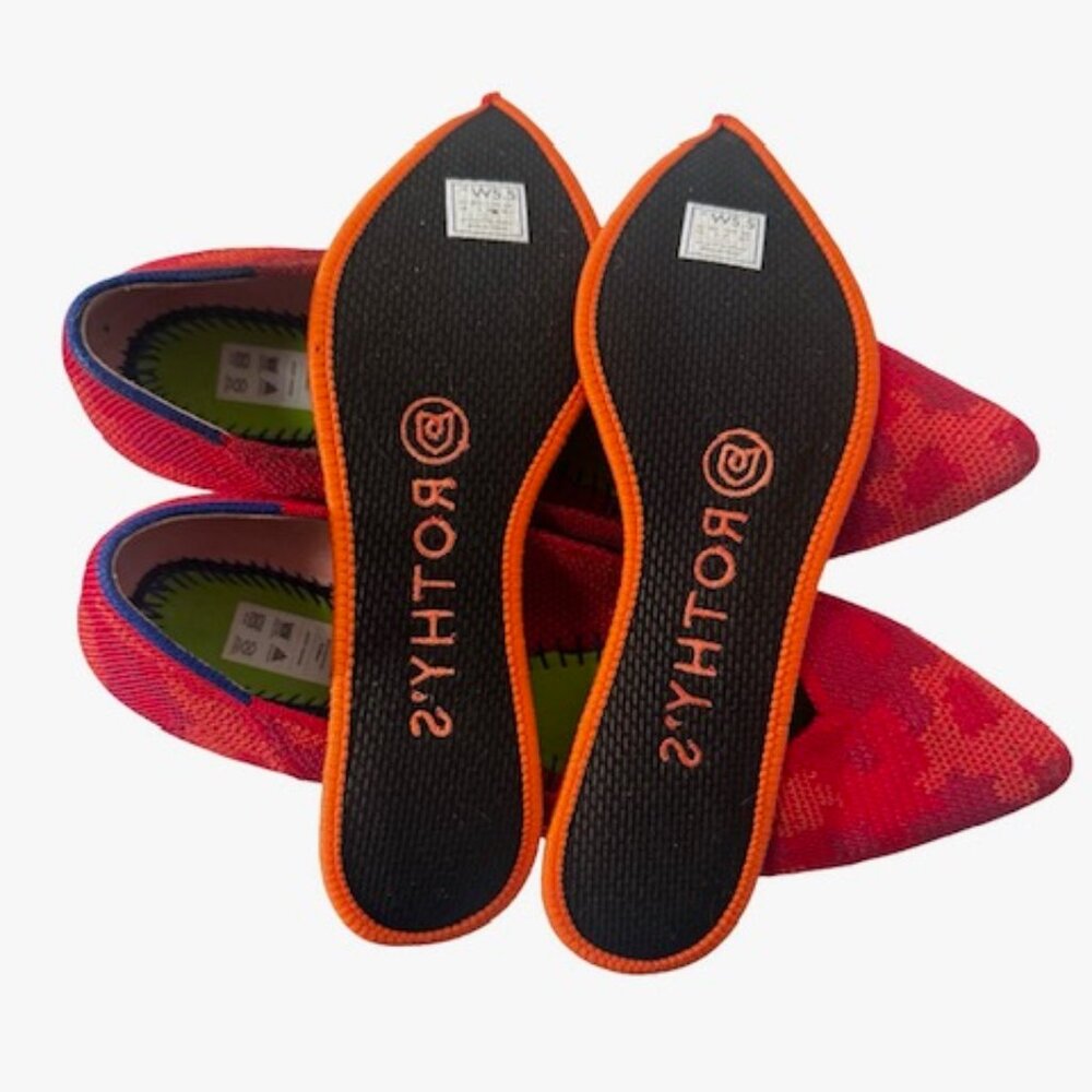 Rothy’s The Point Flats – Botanicamo Red Camo (Retired Print)